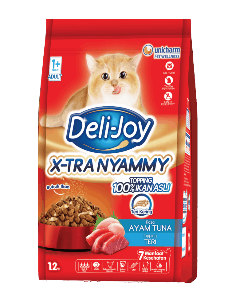 Deli-Joy Dry Food Ayam Tuna Topping Teri 1.2kg